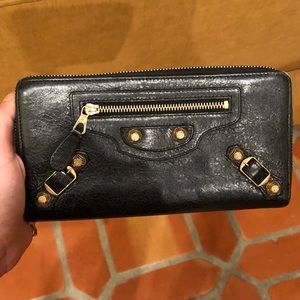 Authentic balenciaga continental wallet